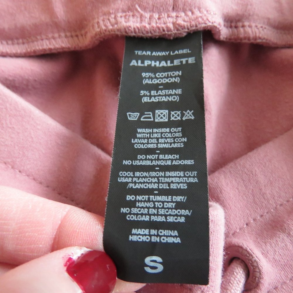 ALPHALETE Identity Joggers in Cranberry Ice Pink - Size S - Picture 16 of 16